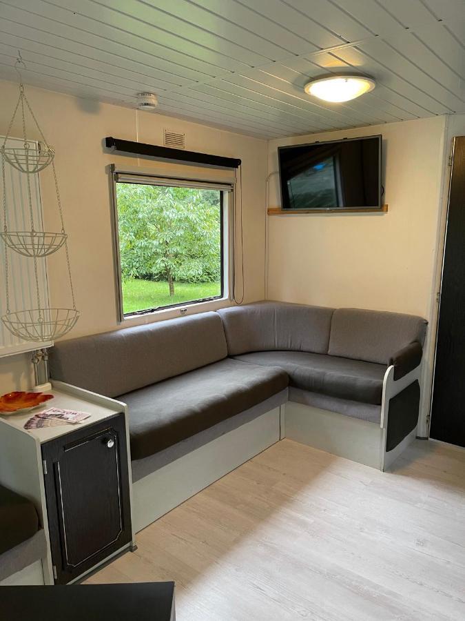 Mobilheim Am Wald Apartment Bernau bei Berlin Bagian luar foto