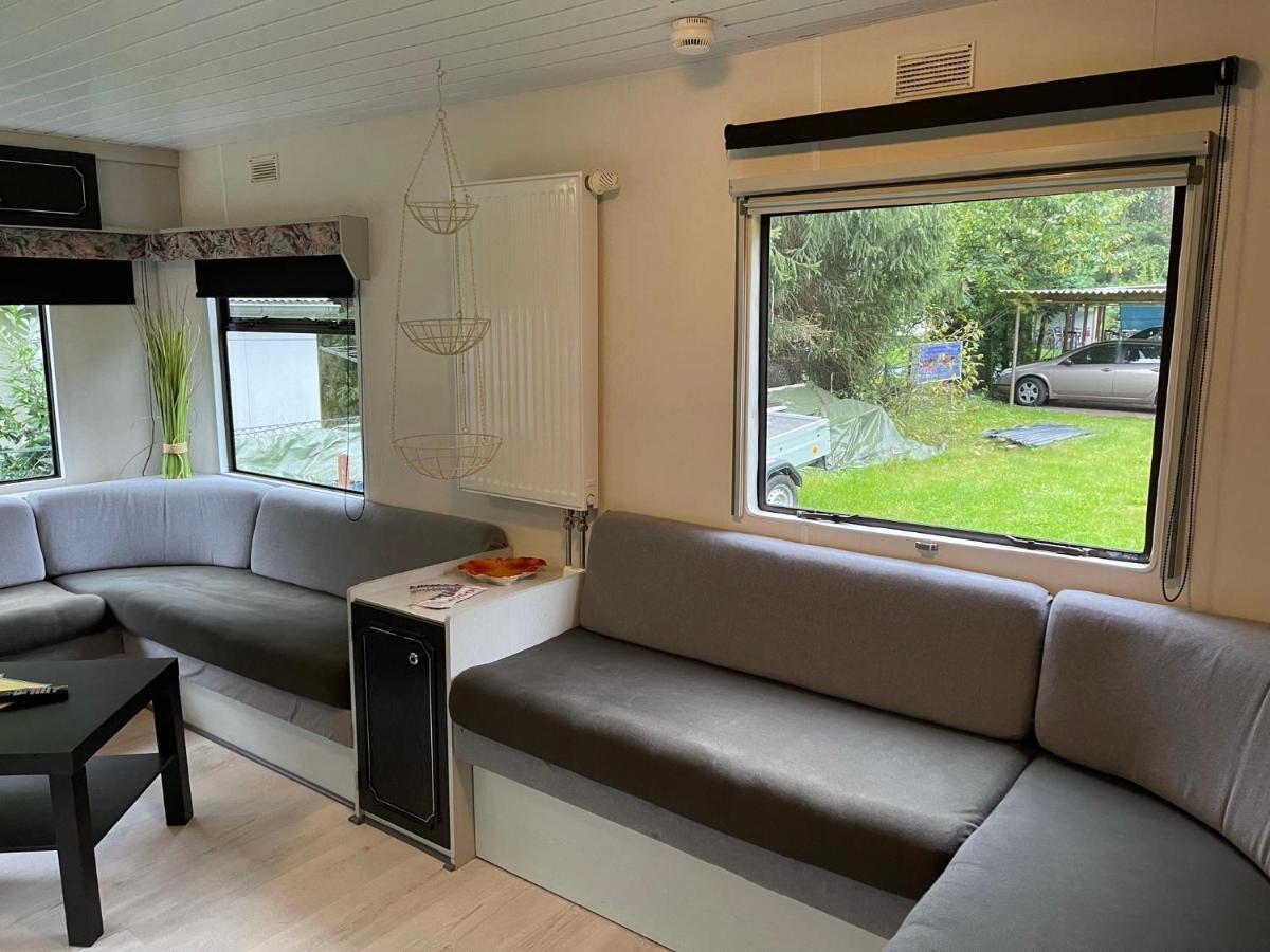 Mobilheim Am Wald Apartment Bernau bei Berlin Bagian luar foto