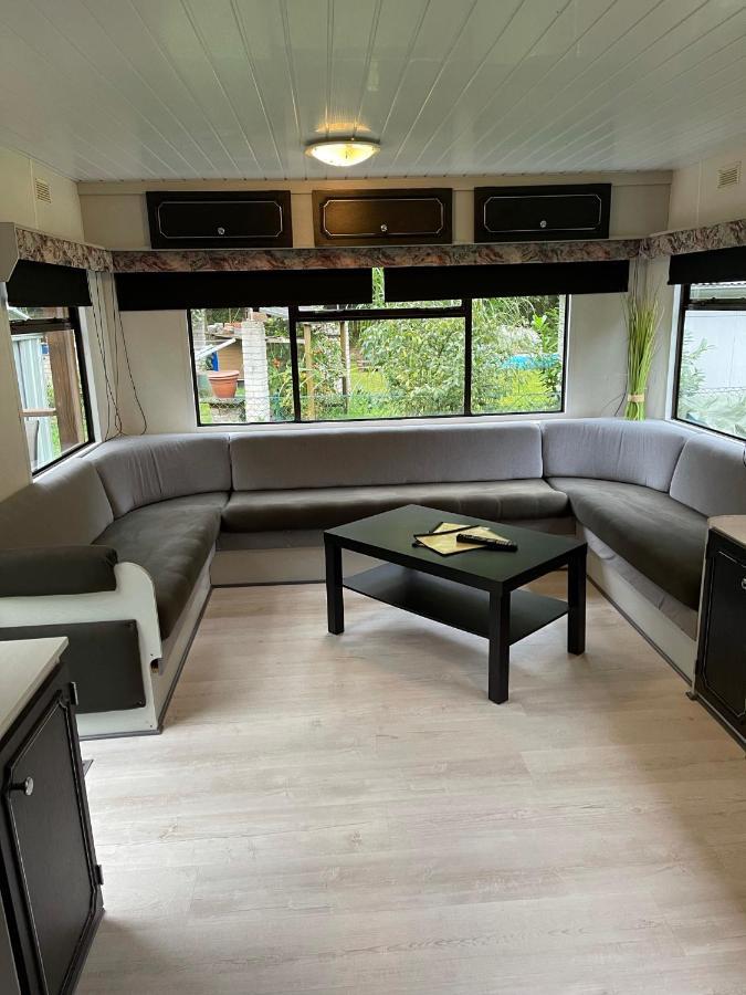 Mobilheim Am Wald Apartment Bernau bei Berlin Bagian luar foto