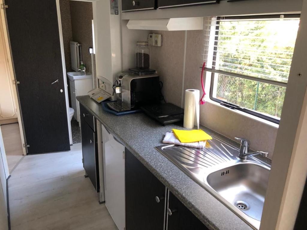 Mobilheim Am Wald Apartment Bernau bei Berlin Bagian luar foto